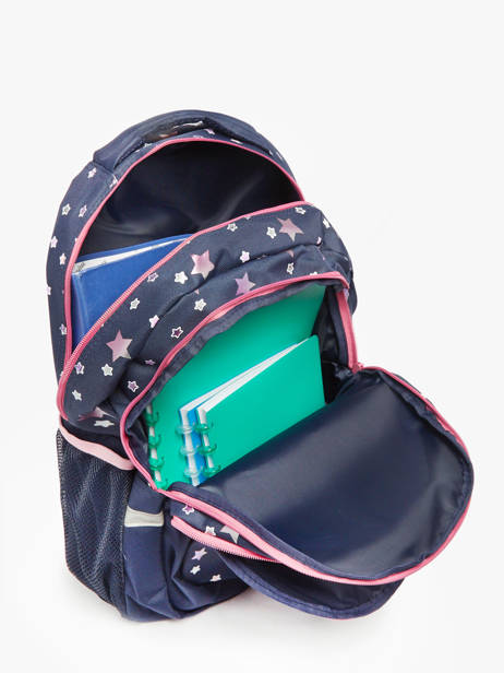 Rugzak 2 Compartimenten Milky kiss Blauw fable world 3701123 ander zicht 3